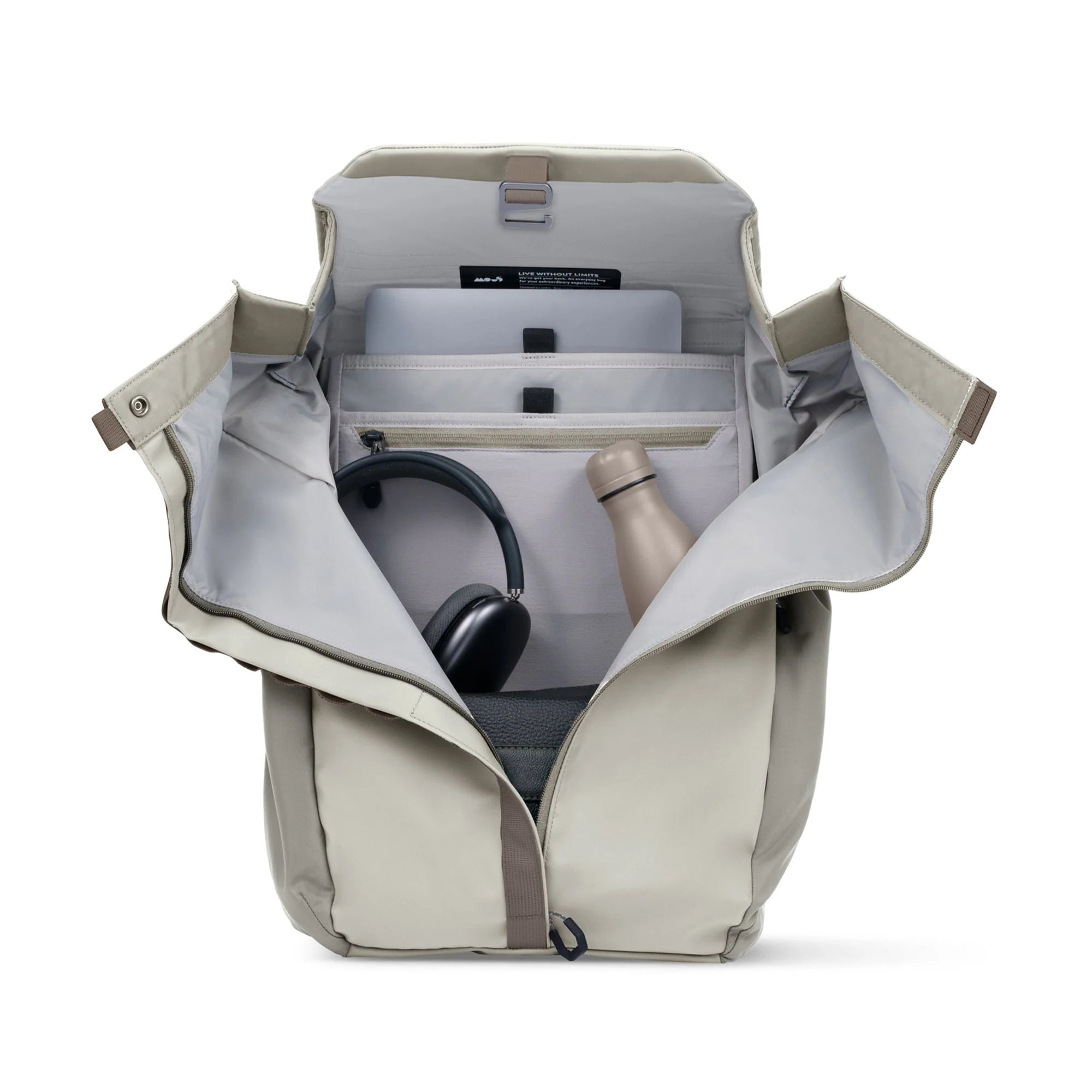 Flap Backpack – Stone - Image 3