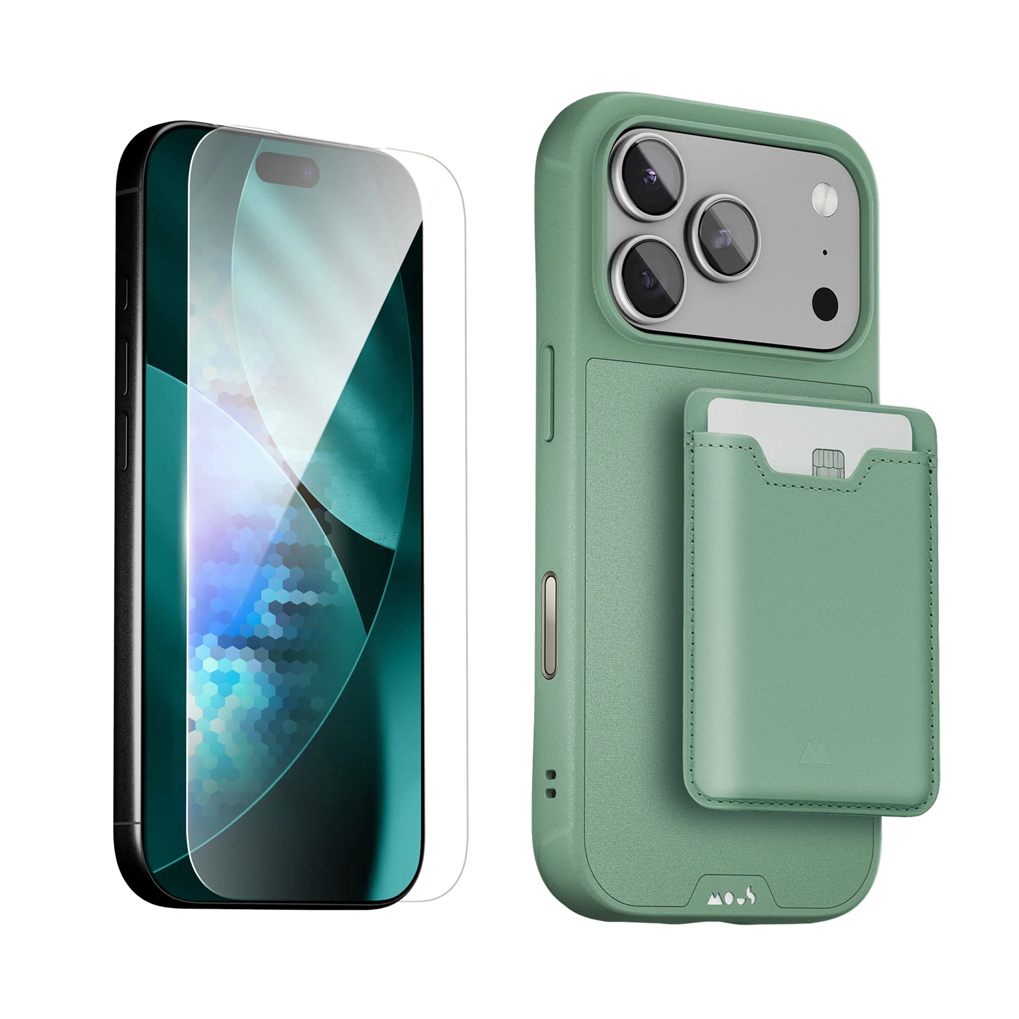 Sage Protective Case, Screen Protector and Card Wallet - Apple Starter Kit - Image 3